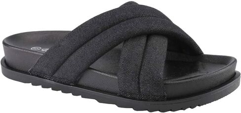 Cloverlay Women's Crisscross Slide Slide Sandals Comfort Commual Platfor in Kuwait