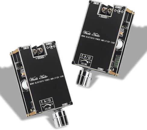 ZK-1001B Mono Bluetooth Amplifier Board with TPA316D2 Chip, Wide Voltage Input 12-24V Peak Output Power 100W, with TWS Pairing Function, Black (ZK-1001B) in Saudi Arabia