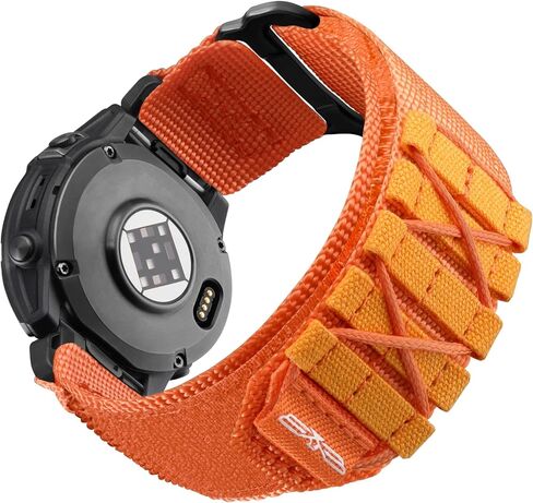 Tactical Rugged Band for Garmin Fenix 7X/Fenix 7X Pro/Fenix 6X Pro/Fenix 5X Plus/Fenix 5X/Fenix 3/Fenix 3 HR/Tactix Delta/Descent/Epix Pro 2 51mm, Nylon for Garmin Quickfit 26 Watch Bands in Kuwait