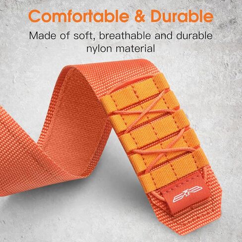 Tactical Rugged Band for Garmin Fenix 7X/Fenix 7X Pro/Fenix 6X Pro/Fenix 5X Plus/Fenix 5X/Fenix 3/Fenix 3 HR/Tactix Delta/Descent/Epix Pro 2 51mm, Nylon for Garmin Quickfit 26 Watch Bands in Kuwait