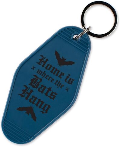 Home Is Where The Bats Are Vintage Style Motel Keychain Key Tag 3.5" in Kuwait