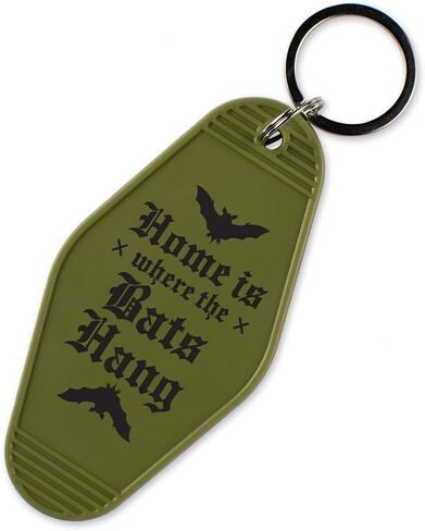 Home Is Where The Bats Are Vintage Style Motel Keychain Key Tag 3.5" in Kuwait