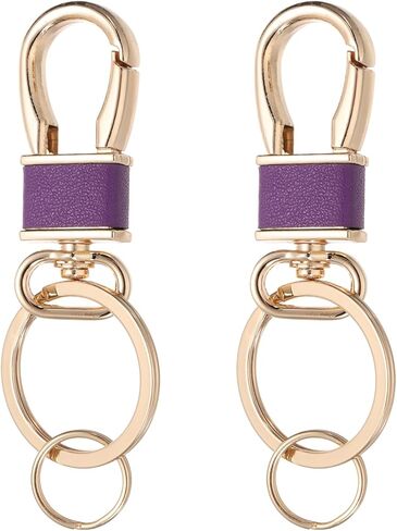 MECCANIXITY Metal Keychain Key Clip Hook, Key Ring Holder Organizer Swivel Clasp Keyring Leather Key Chain Clips Buckle in Saudi Arabia