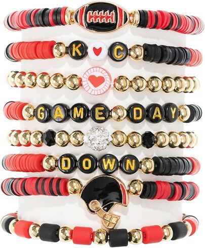 Heishi Clay Beadeded Stretch Stackable Day Bracelets in Saudi Arabia