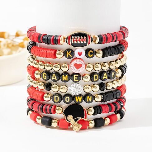 Heishi Clay Beadeded Stretch Stackable Day Bracelets in Saudi Arabia