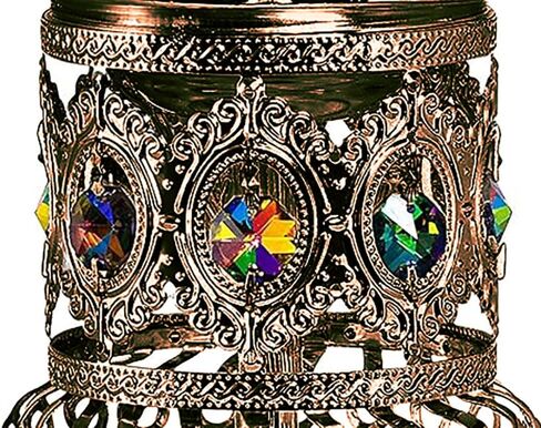 ATTAR MIST Electric Incense Burner - Oud Frankincense Resin Burner Intricate Carousel Large Mabkhara (Bronze) in Kuwait