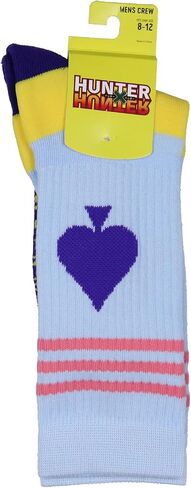 BioWorld Hunter X Hunter Anime Socks ، HXH Hisoka Morrow Club Spade Costume Athletic Crew Socks for Men Women 1 Pair in Saudi Arabia