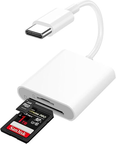 USB C إلى SD Card Reader لـ iPhone 16 15 ، [MFI Certified] Slot One USB Type C to SD Camera Adapter ، Type C Card Card Adapter Camera Viewer for iPhone/iPad/Macbook/Android Maxfast Transfers in Saudi Arabia