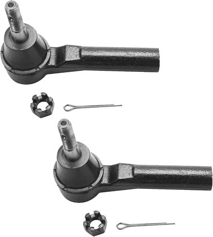 Detroit Axle-8pc مجموعة تعليق الطرف الأمامي لعام 2007-2017 Jeep Patriot Compass ، 2009-2012 Dodge Caliber ، 2 أذرع التحكم السفلية مع مفاصل الكرة 4 قضبان التعادل الداخلية والخارجية 2 قضبان التأثير in Kuwait