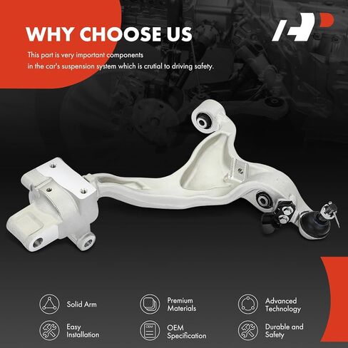 A-Premium Front Left Lower Control Arm, with Ball Joint & Bushing, Compatible with Infiniti Q50 2014-2020, Q60 2017-2020 in Saudi Arabia