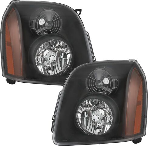 زوج تجميع المصابيح الأمامية متوافق مع GMC Yukon XL 1500 2500 2007-2014 ، استبدل 15861025 15861026 in Kuwait
