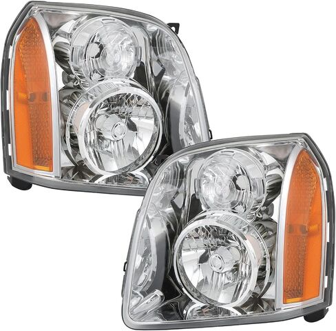 زوج تجميع المصابيح الأمامية متوافق مع GMC Yukon XL 1500 2500 2007-2014 ، استبدل 15861025 15861026 in Kuwait