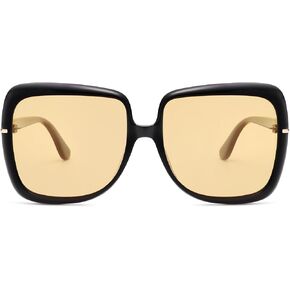Vanlinker مستقطب كبير الحجم الكبير Square Square 70s Sunglasses for Women Retro Vintage Shades VL9836 in Kuwait