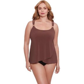 Miraclesuit Women's Plus Size Razzle Dazzle Tankini Top in Kuwait