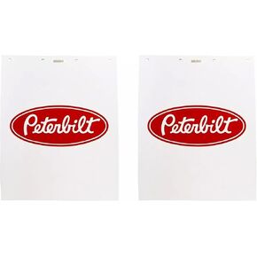 Motors 24" x 30" Poly 3/16" Thick Semi Truck White Mud Flaps- Set of 2 in Kuwait