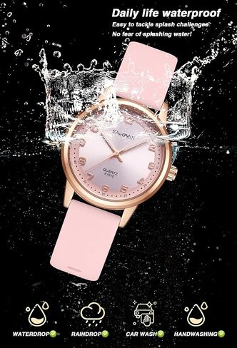 Waterproof Analog Nurse Watch for Women Nurses, Nursing, Second Hand Easy to Read Comfortable Silicone Band Quartz Watches Gifts for Women in Kuwait
