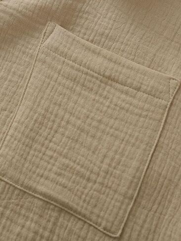 Latuza Women's Cotton Gauze Lounge Pajama مجموعة أعلى وشروط شورت 2 قطعة in Saudi Arabia