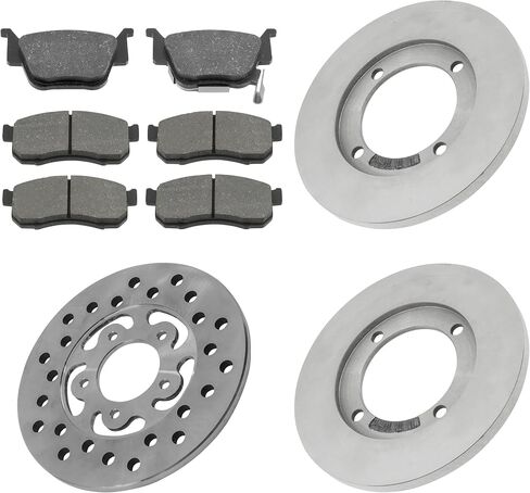 Caltric Brake Pads With Brake Discs Compatible with Honda Pioneer 700-4 SXS700M 2014-2023 / Pioneer 700-4 Deluxe SXS7004 2017-2023 in Saudi Arabia