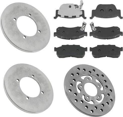 Caltric Brake Pads With Brake Discs Compatible with Honda Pioneer 700-4 SXS700M 2014-2023 / Pioneer 700-4 Deluxe SXS7004 2017-2023 in Saudi Arabia