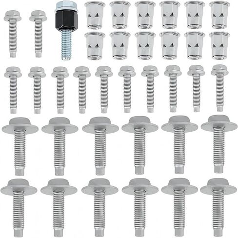 68193128AB-Sidestep Car Pedal Screw Kit Fit for RAM 2013-2019 Dodge RAM 1500 2500 3500،2014-2019 RAM 4500 5500 in Kuwait