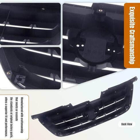 Carpartsdepot Grille Grille Grill متوافق مع Nissan Altima (2010-2012 Altima 4-Door) in Kuwait