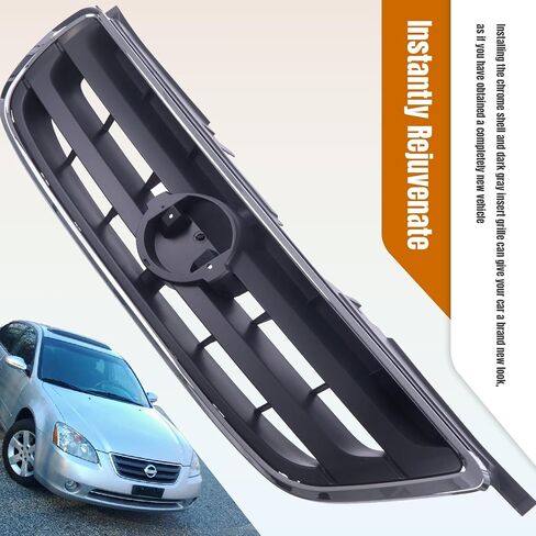 Carpartsdepot Grille Grille Grill متوافق مع Nissan Altima (2010-2012 Altima 4-Door) in Kuwait