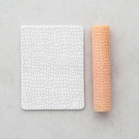 Hammered Clay Texture Roller for Polymer Clay Earring Making, Beaten Clay Texture, 10 x 2 cm Made of Resin TRL-4 in Kuwait