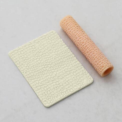 Hammered Clay Texture Roller for Polymer Clay Earring Making, Beaten Clay Texture, 10 x 2 cm Made of Resin TRL-4 in Kuwait
