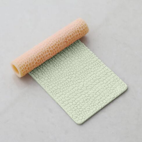 Hammered Clay Texture Roller for Polymer Clay Earring Making, Beaten Clay Texture, 10 x 2 cm Made of Resin TRL-4 in Kuwait