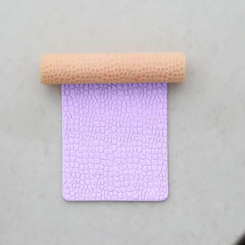 Hammered Clay Texture Roller for Polymer Clay Earring Making, Beaten Clay Texture, 10 x 2 cm Made of Resin TRL-4 in Kuwait