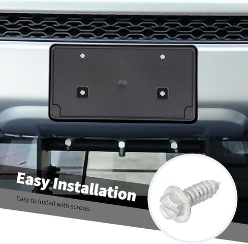 Jimen for Ram Front Plate Bracket, License Plate Frame Holder Mount Fit for Dodge Ram 2013-2018 (Black) in Saudi Arabia