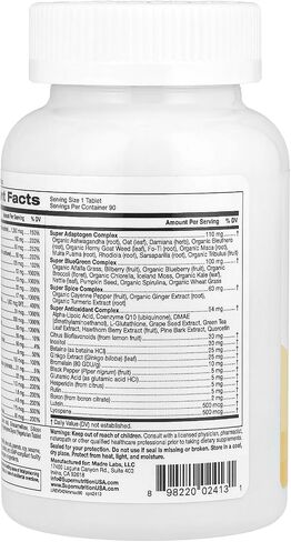 Super Nutrition SimplyOne® ، مجمعات Multivitamin + Super للرجال مع مجمع فيتامين C + Super Adaptogen ، 90 قرصًا in Saudi Arabia