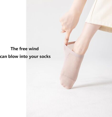 Womens Thin Socks Non Slip Ultra Thin Liner Socks Nylon Cool Sense No Show Socks Sheer Lightweight in Saudi Arabia