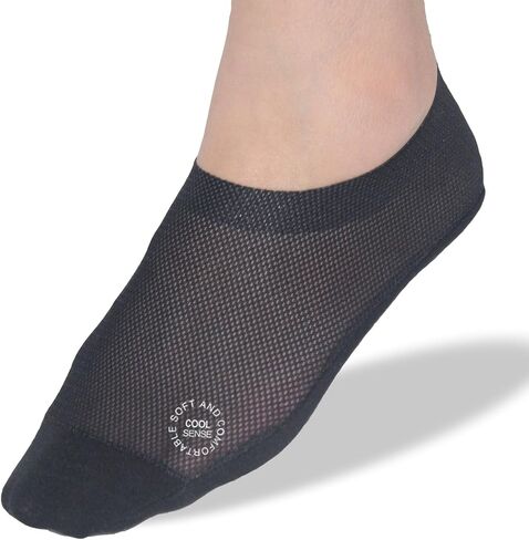 Womens Thin Socks Non Slip Ultra Thin Liner Socks Nylon Cool Sense No Show Socks Sheer Lightweight in Saudi Arabia