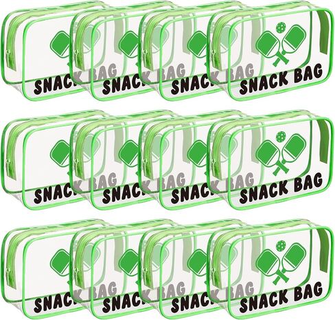 12 PCS Football Snack Facs for Team Gifts Goodie Snack Treatced Candy Bags Bags Clear PVC PVC Wathproof مع حفلات الحفلات الخاصة ببرنامج GIFTS SPORT Supplies Team Girt in Kuwait