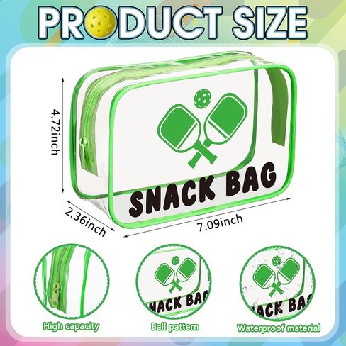 12 PCS Football Snack Facs for Team Gifts Goodie Snack Treatced Candy Bags Bags Clear PVC PVC Wathproof مع حفلات الحفلات الخاصة ببرنامج GIFTS SPORT Supplies Team Girt in Kuwait