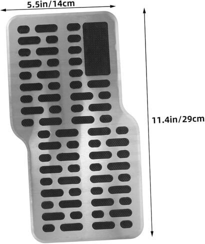 Amosfun 2Pcs Durable Car Brake Pedal Pads Thickened Non Slip Replacement Foot Covers for Enhanced Wear Resistance Compatible with Various Vehicle Models Easy Installation in Saudi Arabia