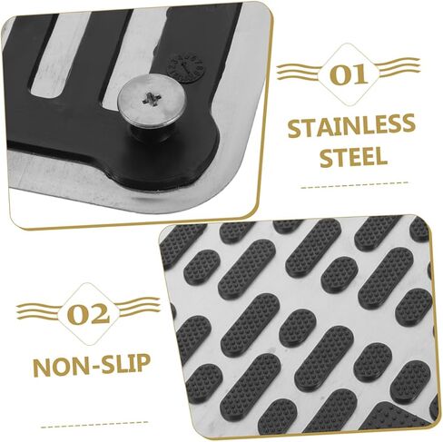 Amosfun 2Pcs Durable Car Brake Pedal Pads Thickened Non Slip Replacement Foot Covers for Enhanced Wear Resistance Compatible with Various Vehicle Models Easy Installation in Saudi Arabia