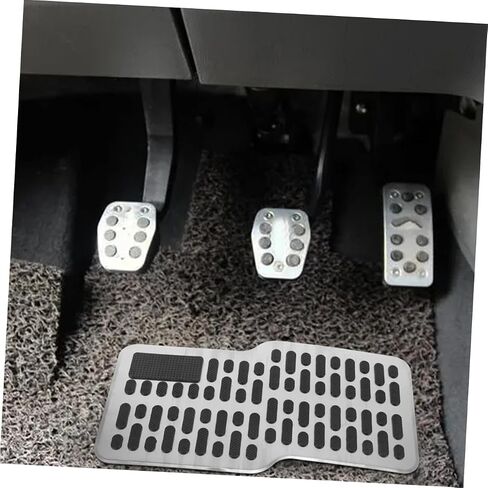 Amosfun 2Pcs Durable Car Brake Pedal Pads Thickened Non Slip Replacement Foot Covers for Enhanced Wear Resistance Compatible with Various Vehicle Models Easy Installation in Saudi Arabia