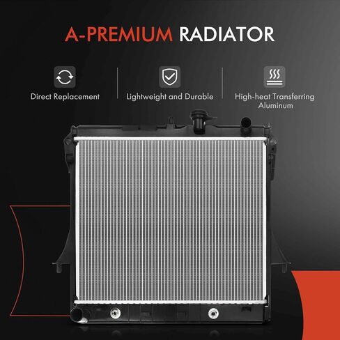 A-Premium Engine Coolant Radiator Assembly with Transmission Oil Cooler Compatible with Chevy Colorado & GMC Canyon 09-12 & Hummer H3 06-10, H3T 09-10, 3.5L 3.7L 5.3L, AT, Replace# 25964053 in Saudi Arabia