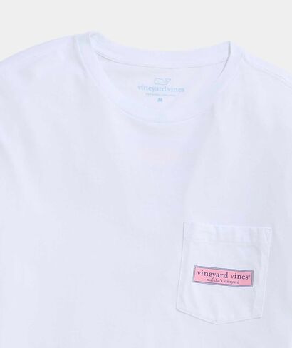 vineyard vines Men's Classic Logo Box Long-Sleeve Pocket Tee in Saudi Arabia