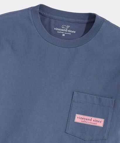 vineyard vines Men's Classic Logo Box Long-Sleeve Pocket Tee in Saudi Arabia