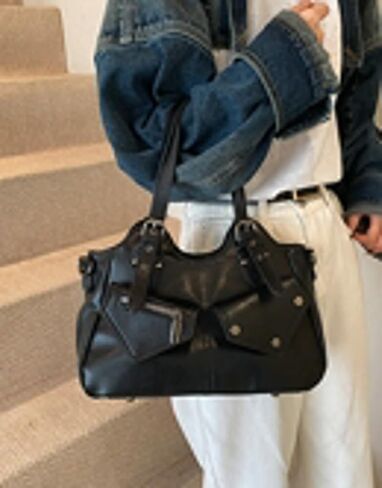 Vintage Large Capacity Shoulder Crossbody Tote Bags for Women Vegan leather Hobo Satchel Y2K Purses Commute Travel Bags in Kuwait
