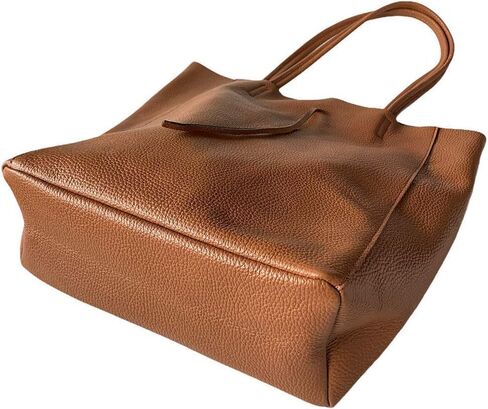 Genuine Leather Made in Italy Handbag for Daily Use with a strap and a small internal pocket. in Saudi Arabia