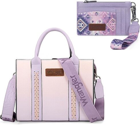 Montana West Wrangler Purple Purses و Aztec RFID حامل بطاقة الائتمان المحددة للنساء in Saudi Arabia