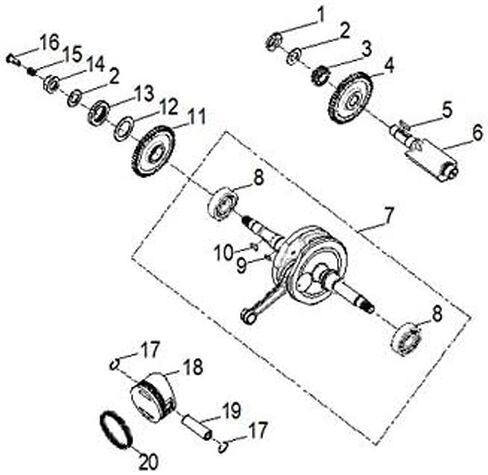 Polaris ATV Piston Pin ، الجزء الأصلي OEM الجزء 0452433 ، كتي 1 in Saudi Arabia