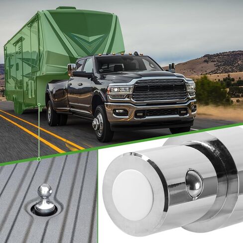 60618, Puck System Gooseneck Hitch Ball Kit Compatible with 2013-2024 Dodge RAM 2500 3500, 2-5/16 Inch Gooseneck Ball for Truck Bed with 2 Safety Chain Anchors in Saudi Arabia