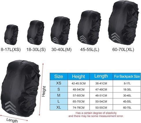 PATIKIL Waterproof Rucksack Cover, Non-Slip Backpack Rain Cover for Climbing in Saudi Arabia