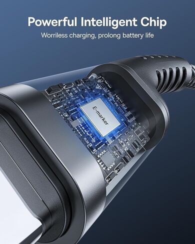 Baseus USB Type C Cable for Car, 100W Retractable Coiled USB A to USB C Fast Charger Cord, Nylon Braided Carplay Cable Compatible with iPhone15/Pro/Plus/Pro Max, Galaxy S24 S23, Note 20 (3.3ft) in Kuwait