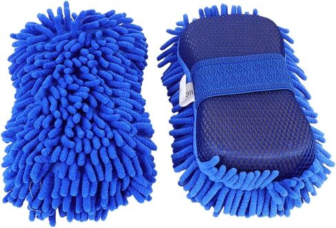 PRETYZOOM 1set Wash Gloves Durable Auto Cleaning Mitts Lightweight Portable Cleaning Tool for Dirt Removal for All Vehicle Types 2pcs in Saudi Arabia